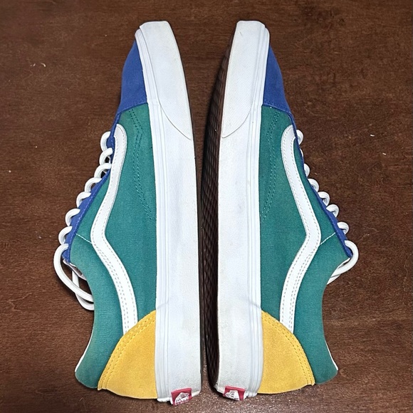 Vans Old Skool Yacht Club Multi-Color Blue Green Red Yellow GUC US Men 11 - Picture 4 of 9